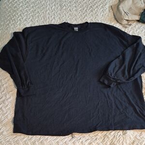 Gildan Men's Dark Blue Long Sleeve Shirt